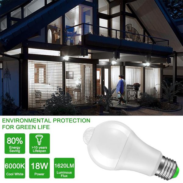 bulbs konesky e27 led ip42 motion sensor light smart lamp auto sensing12w 18w comfortable and safe day night
bulbs konesky e27 led ip42 motion sensor light smart lamp auto sensing12w 18w comfortable and safe day night