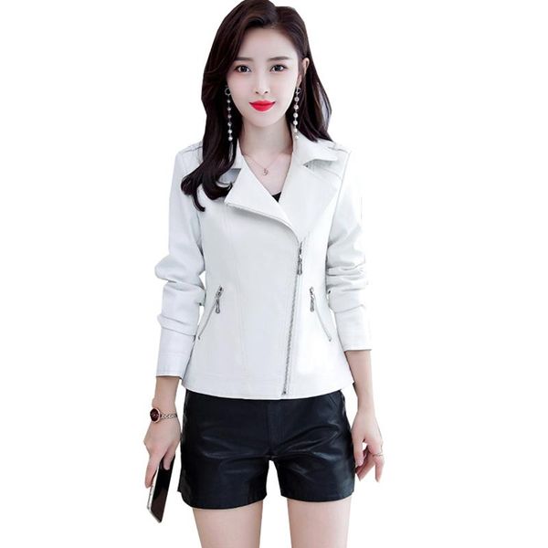 women's leather & faux autumn winter jackets female short outerwear fashion slim motorcycle jacket women long-sleeved oversize coat lad, Black
women's leather & faux autumn winter jackets female short outerwear fashion slim motorcycle jacket women long-sleeved oversize coat lad, Black