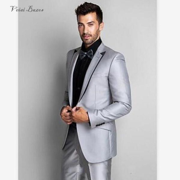 men's suits & blazers suit smolking noivo terno slim fit easculino evening for men shiny sliver prom groom tuxedos man business, White;black
men's suits & blazers suit smolking noivo terno slim fit easculino evening for men shiny sliver prom groom tuxedos man business, White;black