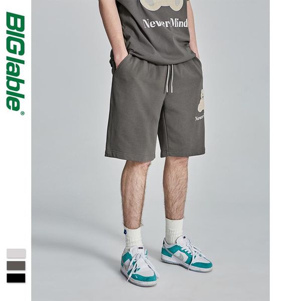men's shorts big lable casual summer elastic waist cotton couple bear cute french terry sweat men, White;black
men's shorts big lable casual summer elastic waist cotton couple bear cute french terry sweat men, White;black