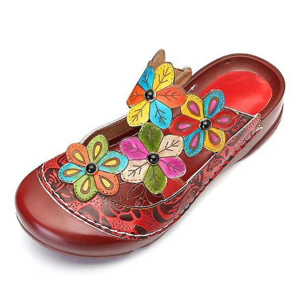 slippers genuine leather bohemian women shoes summer flip flops vintage platform beach ladies woman slides, Black
slippers genuine leather bohemian women shoes summer flip flops vintage platform beach ladies woman slides, Black