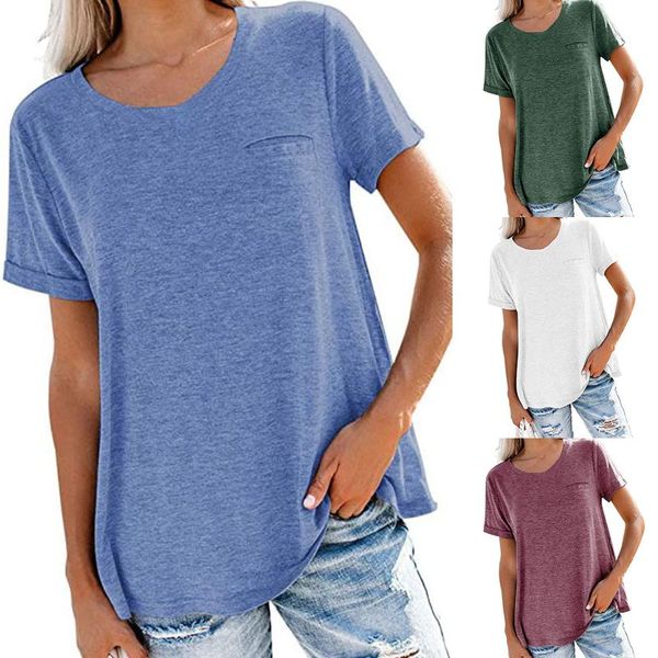 women fashion t-shirts european/ american women's spring/summer solid color short-sleeved clothing t-shirt, White
women fashion t-shirts european/ american women's spring/summer solid color short-sleeved clothing t-shirt, White