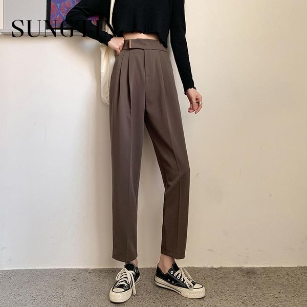 sungtin korean office lady pants women casual high waist straight ankle length suit loose harem pencil trousers chic ol women's & capri, Black;white
sungtin korean office lady pants women casual high waist straight ankle length suit loose harem pencil trousers chic ol women's & capri, Black;white