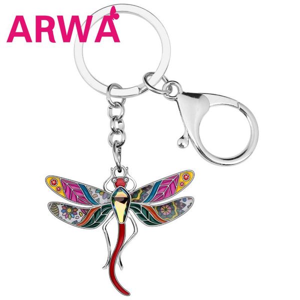 keychains arwa enamel alloy rhinestone floral dragonfly keychain ring car purse bag key chains for women girl teen charm decoration gift, Silver
keychains arwa enamel alloy rhinestone floral dragonfly keychain ring car purse bag key chains for women girl teen charm decoration gift, Silver