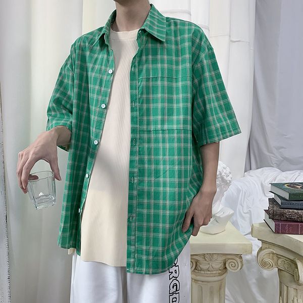 shirts summer plaid men's fashion casual men streetwear korean loose short-sleeved shirts mens shirt s-2xl, White;black
shirts summer plaid men's fashion casual men streetwear korean loose short-sleeved shirts mens shirt s-2xl, White;black