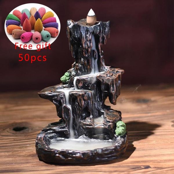fragrance lamps resin mountain shape smoke waterfall backflow incense burner censer holder decor furnace aromatic home office craft l
fragrance lamps resin mountain shape smoke waterfall backflow incense burner censer holder decor furnace aromatic home office craft l