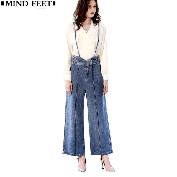 women's jeans women strap high waist camisole wide leg belt denim pants autumn female casual loose directly canister trousers, Blue
women's jeans women strap high waist camisole wide leg belt denim pants autumn female casual loose directly canister trousers, Blue