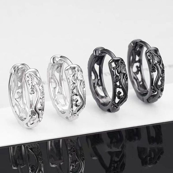 hoop & huggie male retro national style earrings men's 2021 trend punk dragons stud, Golden;silver
hoop & huggie male retro national style earrings men's 2021 trend punk dragons stud, Golden;silver
