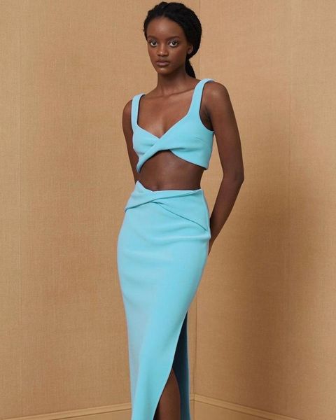 casual dresses women bandage dress set blue 2 piece sets suits 2021 summer club party two, Black;gray
casual dresses women bandage dress set blue 2 piece sets suits 2021 summer club party two, Black;gray