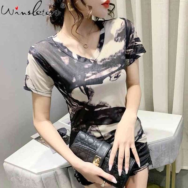 women's t-shirt summer korean clothes pullover v-neck print graffiti women short sleeve bottoming shirt tees t14023a 5ki, White
women's t-shirt summer korean clothes pullover v-neck print graffiti women short sleeve bottoming shirt tees t14023a 5ki, White