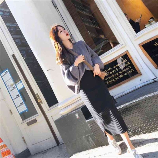 two piece dress women's leisure suit 2-piece set, lantern sleeve pullover, v-neck, side skirt, high waist, knitted garment 2021, White
two piece dress women's leisure suit 2-piece set, lantern sleeve pullover, v-neck, side skirt, high waist, knitted garment 2021, White