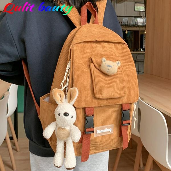 backpack 2021 women's corduroy cute school bag backpacks for teenagers girls student small pocket fashion mochila
backpack 2021 women's corduroy cute school bag backpacks for teenagers girls student small pocket fashion mochila