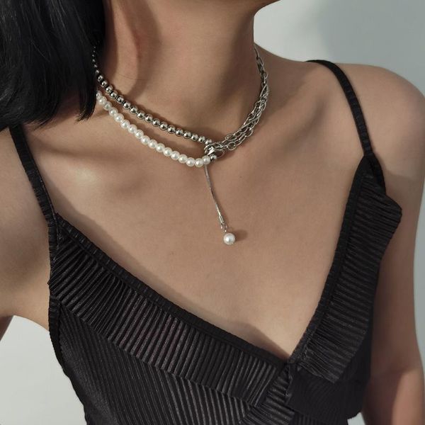 chains lifefontier vintage pearl chain choker necklace for women gold silver color long tassel pendant beaded jewelry
chains lifefontier vintage pearl chain choker necklace for women gold silver color long tassel pendant beaded jewelry