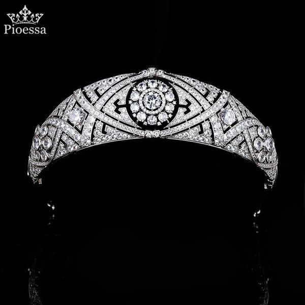 pioessa retro bridal wedding zircon crown in europe and america royal queen princess harry megan's same headdress hair clips & barrette, Golden;silver
pioessa retro bridal wedding zircon crown in europe and america royal queen princess harry megan's same headdress hair clips & barrette, Golden;silver