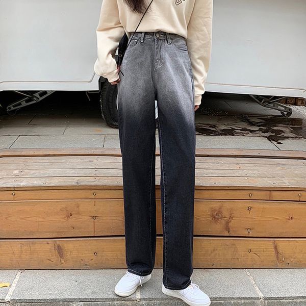 2color spring autumn korean style loose women denim pants casual gradient high waist jeans women straight long pant (f8065) 210423, Blue
2color spring autumn korean style loose women denim pants casual gradient high waist jeans women straight long pant (f8065) 210423, Blue