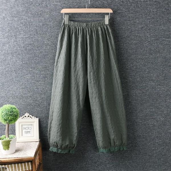 women's pants & capris harajuku mori girl floral embroidery soft cootn women loose trousers wide-leg pantalones mujer lady elastic wais, Black;white
women's pants & capris harajuku mori girl floral embroidery soft cootn women loose trousers wide-leg pantalones mujer lady elastic wais, Black;white