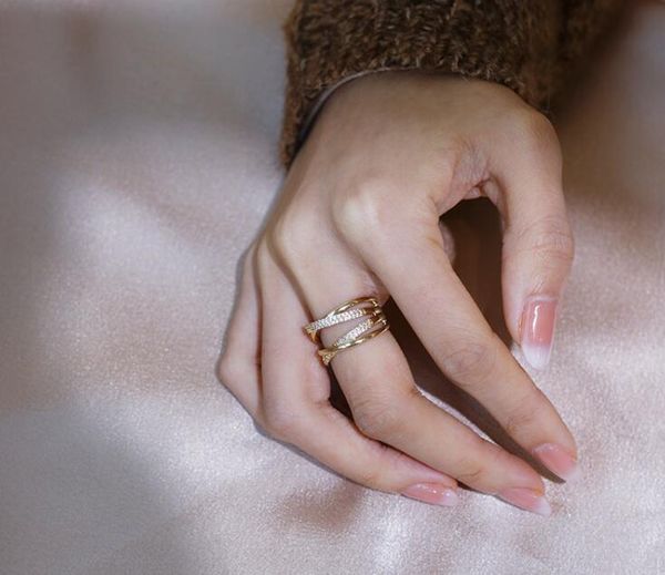 women wedding finger rings cross opening ring female adjustable fashion korean version simple light luxury personality, Slivery;golden
women wedding finger rings cross opening ring female adjustable fashion korean version simple light luxury personality, Slivery;golden