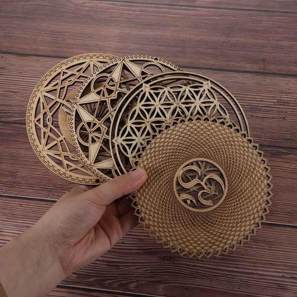 party decoration 14styles 14/30cm flower of life shape laser cut wood wall art home decor handmade coasters craft making sacred geometry orn
party decoration 14styles 14/30cm flower of life shape laser cut wood wall art home decor handmade coasters craft making sacred geometry orn
