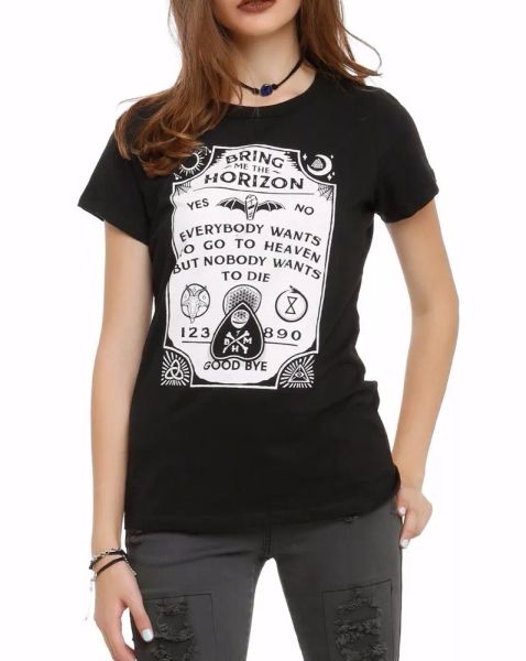 bring me the horizon spirit board ouija board girls t-shirt new authentic, White;black
bring me the horizon spirit board ouija board girls t-shirt new authentic, White;black