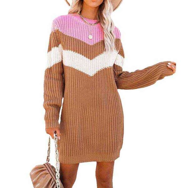 women casual spell color long sleeve knit sweater half high neck long pullover sweater dress y1110, White;black
women casual spell color long sleeve knit sweater half high neck long pullover sweater dress y1110, White;black