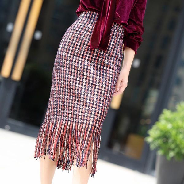 skirts red plaid tweed long tassel 2021 spring and autumn women's ladies high waist retro bag hip skirt, Black
skirts red plaid tweed long tassel 2021 spring and autumn women's ladies high waist retro bag hip skirt, Black