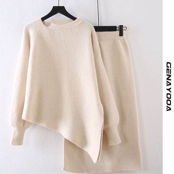 genayooa korean and casual knitted sweat suits streetwear 2 women two piece skirt set srping 210417, White
genayooa korean and casual knitted sweat suits streetwear 2 women two piece skirt set srping 210417, White