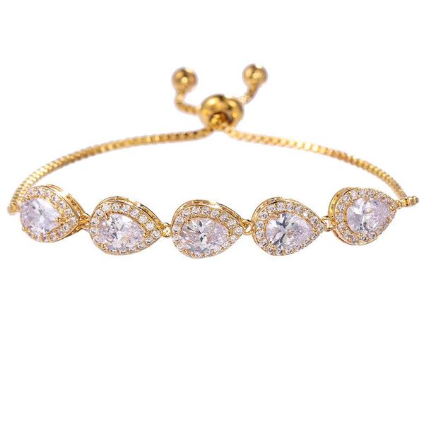 link, chain fashion luxury charm jewelry three colors water drop adjustable crystal zircon bracelets for woman elegance wedding gift, Black
link, chain fashion luxury charm jewelry three colors water drop adjustable crystal zircon bracelets for woman elegance wedding gift, Black