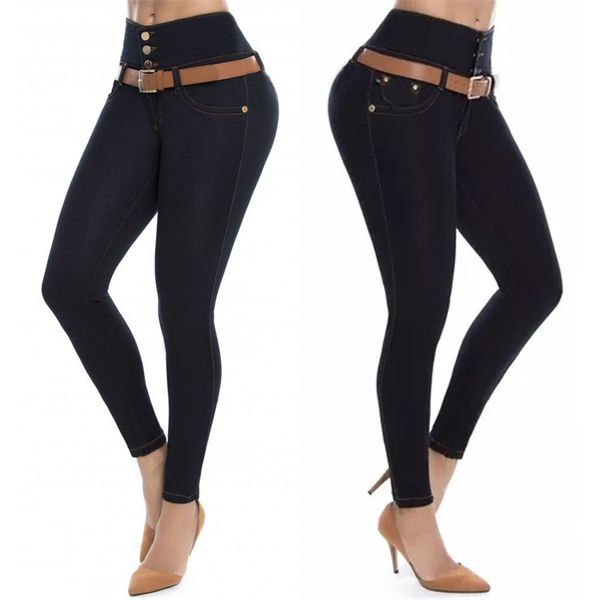 spring ladies fashion design jeans skinny double-breasted long trousers high-elastic high waistline pencil pants, Blue
spring ladies fashion design jeans skinny double-breasted long trousers high-elastic high waistline pencil pants, Blue