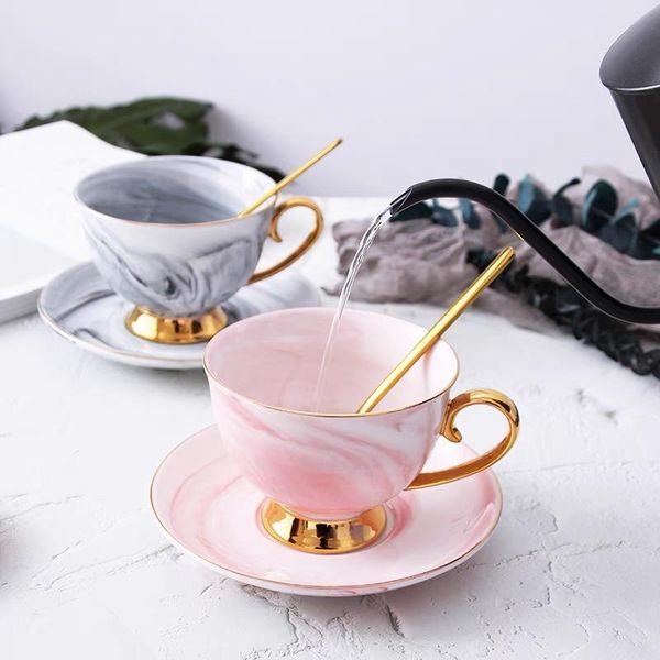 european luxury coffee cup and saucer set gold afternoon tea milk home office creative marble ceramic cups & saucers
european luxury coffee cup and saucer set gold afternoon tea milk home office creative marble ceramic cups & saucers
