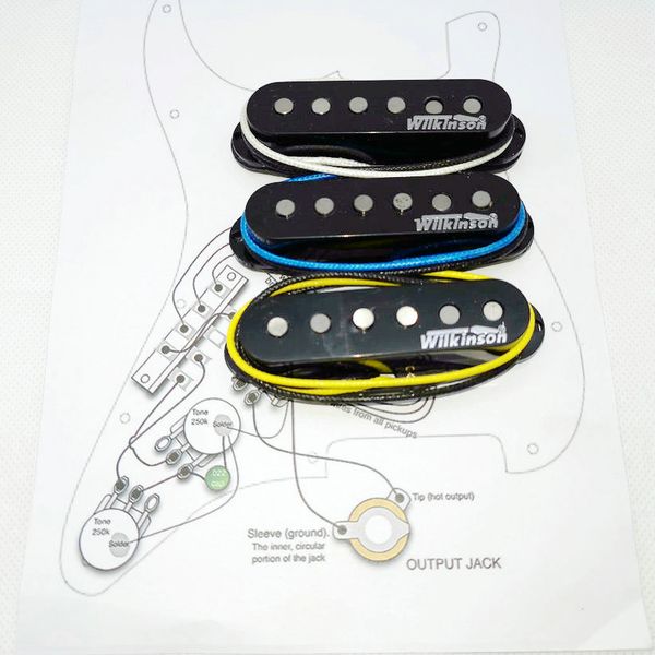 wvs alnico5 pickups style eleciric guitar pickups black 1 set + welding circuit diagram
wvs alnico5 pickups style eleciric guitar pickups black 1 set + welding circuit diagram
