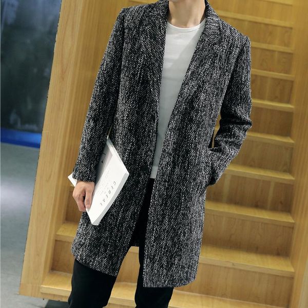 men's wool & blends 2021 men loose casual trench jacets winter fashion cashmere coat long section woolen 6xl 5xl, Black
men's wool & blends 2021 men loose casual trench jacets winter fashion cashmere coat long section woolen 6xl 5xl, Black