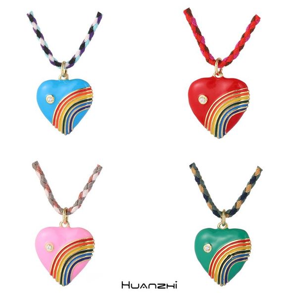 chains huanzhi 2021 bohemian dripping oil heart charm handmade cotton necklace colorful rainbow choker for women girls party jewelr, Silver
chains huanzhi 2021 bohemian dripping oil heart charm handmade cotton necklace colorful rainbow choker for women girls party jewelr, Silver