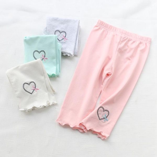 trousers summer cotton girls leggings heart-shaped bow embroidery capris pants toddler baby soft elastic waist kids, Blue
trousers summer cotton girls leggings heart-shaped bow embroidery capris pants toddler baby soft elastic waist kids, Blue