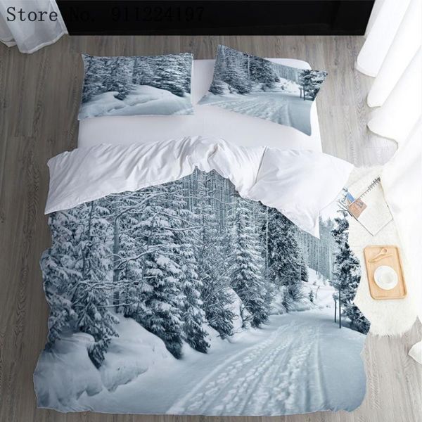 bedding sets snowfield set single double king size bedclothes for home 3d printed duvet cover 2/3pcs luxury textiles
bedding sets snowfield set single double king size bedclothes for home 3d printed duvet cover 2/3pcs luxury textiles