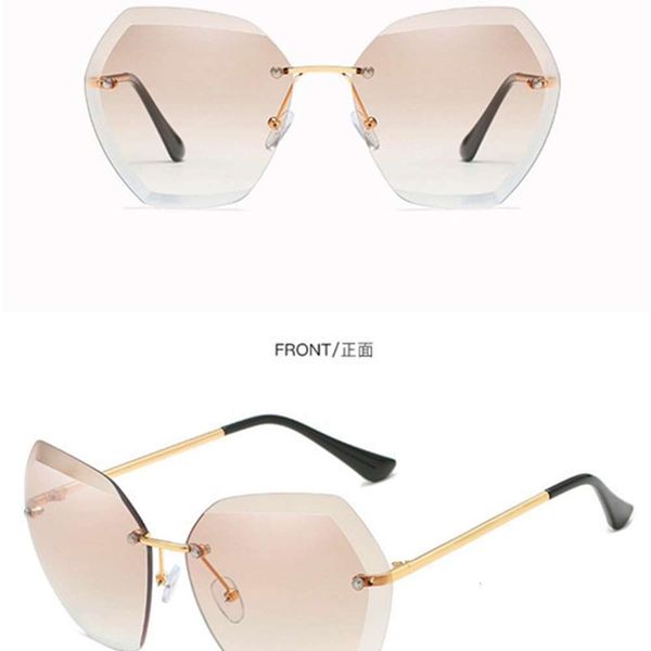 sanya wanghong men's and women's new trend glasses rimless sunglasses metal, White;black
sanya wanghong men's and women's new trend glasses rimless sunglasses metal, White;black
