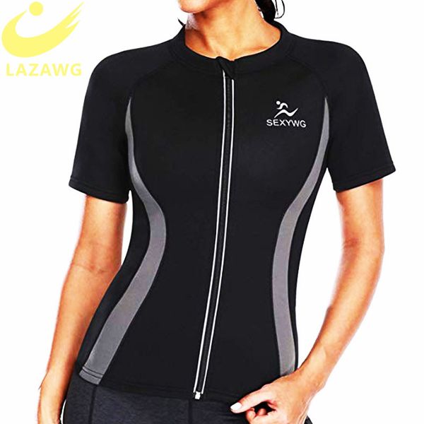 lazawg shirt tank body shaper for women neoprene sauna sweat vest weight loss blouse long sleeve slimming waist trainer, Black;white
lazawg shirt tank body shaper for women neoprene sauna sweat vest weight loss blouse long sleeve slimming waist trainer, Black;white