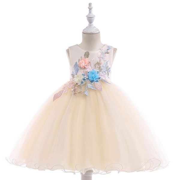 girl's dresses flower girls illusion o-neck sleeveless tulle knee-length appliques sequined embroidery kids party princess gown f491, Red;yellow
girl's dresses flower girls illusion o-neck sleeveless tulle knee-length appliques sequined embroidery kids party princess gown f491, Red;yellow