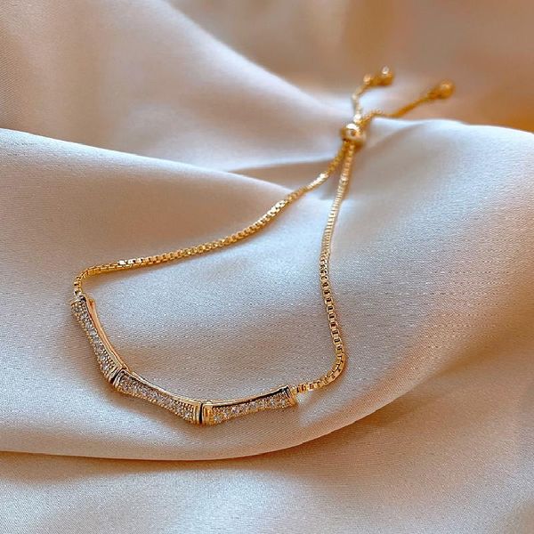 link, chain bamboo bracelet female student net red girlfriends sisters niche design korean version of simple jewelry, Black
link, chain bamboo bracelet female student net red girlfriends sisters niche design korean version of simple jewelry, Black