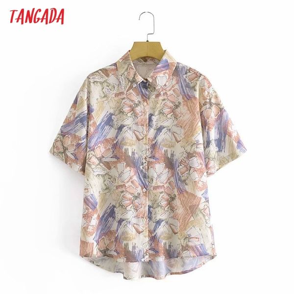 women retro print oversized summer chiffon short sleeve chic female loose shirt 2g26 210416, White
women retro print oversized summer chiffon short sleeve chic female loose shirt 2g26 210416, White