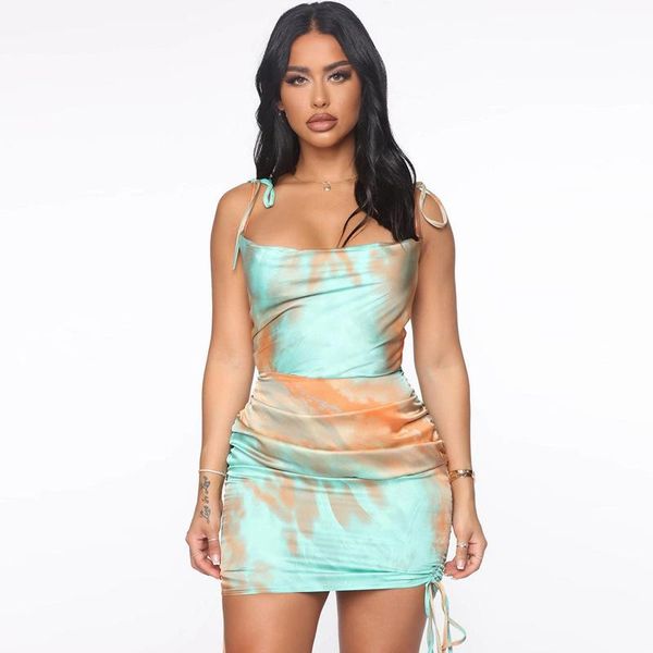 sleeveless spaghetti strap dresses for women summer fashion print ruched side dress slim fit ladies streetwear outfits good casual, Black;gray
sleeveless spaghetti strap dresses for women summer fashion print ruched side dress slim fit ladies streetwear outfits good casual, Black;gray
