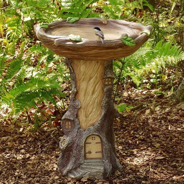craft tools tree house polyresin bird bath brown pedestal handmade gifts for outdoor home garden lawn yard decorations
craft tools tree house polyresin bird bath brown pedestal handmade gifts for outdoor home garden lawn yard decorations
