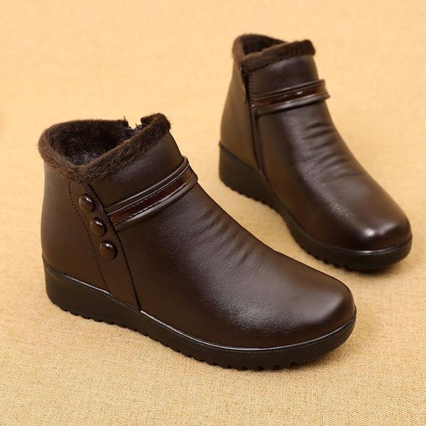 boots winter warm women's shoes mother's cotton flat bottomed middle-aged and elderly, Black
boots winter warm women's shoes mother's cotton flat bottomed middle-aged and elderly, Black