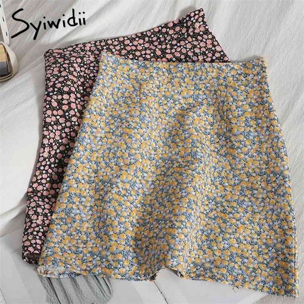 floral print high waist mini skirts women back zipper a-line summer clothes korean fashion blue black boho skirt 210607
floral print high waist mini skirts women back zipper a-line summer clothes korean fashion blue black boho skirt 210607