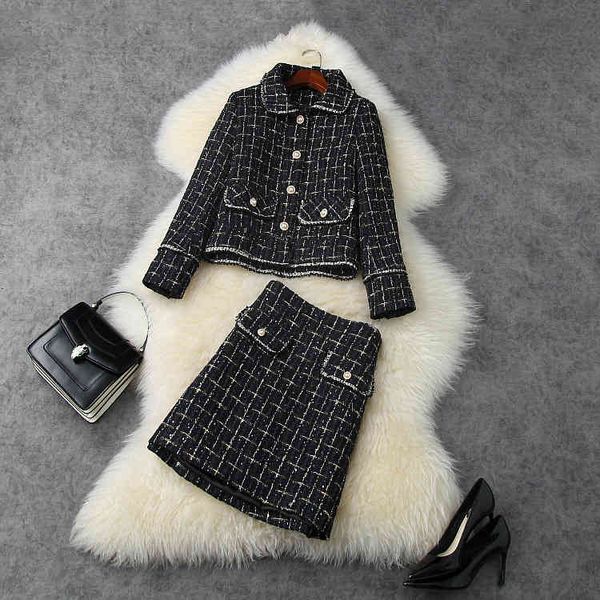two piece dress european and american women's wear winter style long-sleeved lapel jacket skirts fashion sequined tweed suit uw3e, White
two piece dress european and american women's wear winter style long-sleeved lapel jacket skirts fashion sequined tweed suit uw3e, White