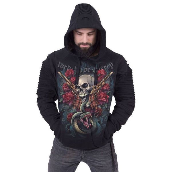 rose skull pattern men's 3d printing hoodie visual impact party punk goth round neck high-quality american sweater hoodie, Black
rose skull pattern men's 3d printing hoodie visual impact party punk goth round neck high-quality american sweater hoodie, Black