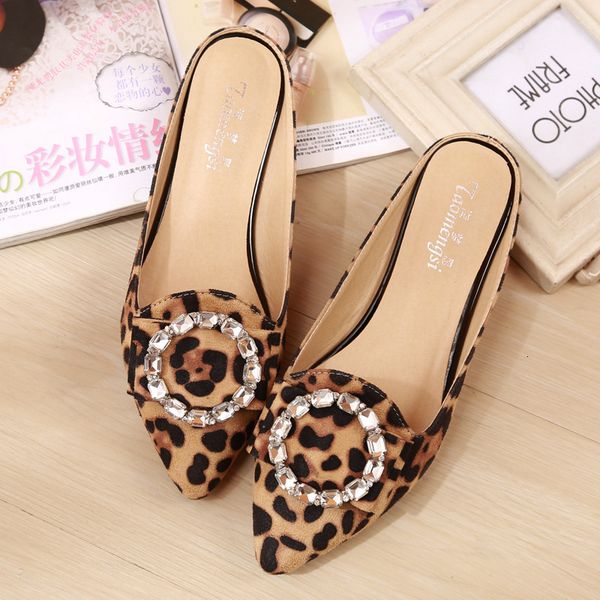 flip flop large-size rhinestone leopard sandals baotou lazy slippers pointed flat shoes women's, Black
flip flop large-size rhinestone leopard sandals baotou lazy slippers pointed flat shoes women's, Black