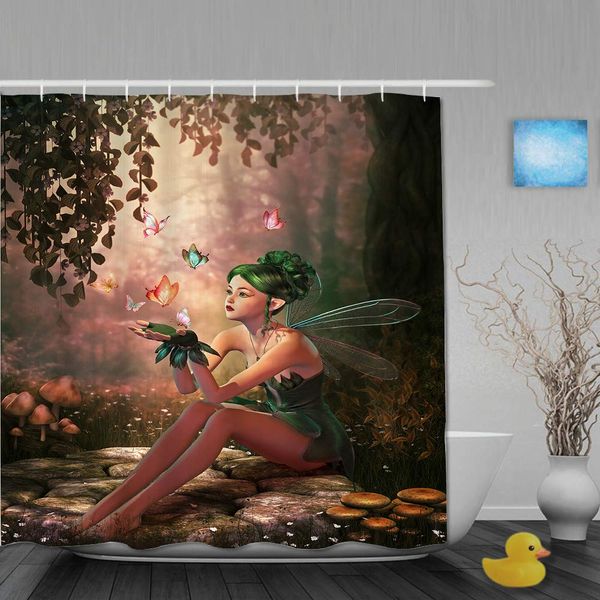 shower curtain bath curtain set with hooks fairy girl with wings and butterflies digital composition computer graphics elven
shower curtain bath curtain set with hooks fairy girl with wings and butterflies digital composition computer graphics elven