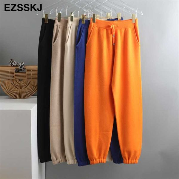 tracksuit women elastic waist drawstring trousers thick track warm sweater pants autumn winter sport swear women's pants 211112, Black;white
tracksuit women elastic waist drawstring trousers thick track warm sweater pants autumn winter sport swear women's pants 211112, Black;white