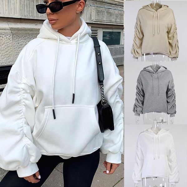 korean jumper solid ruched sleeve hooded fashion fleece sweatshirt winter 2021 harajuku couple hoodies women women's & sweatshirts, Black
korean jumper solid ruched sleeve hooded fashion fleece sweatshirt winter 2021 harajuku couple hoodies women women's & sweatshirts, Black