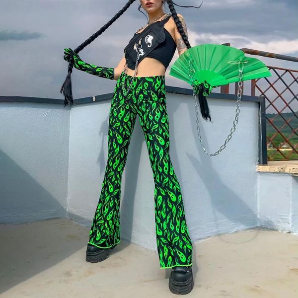 women's pants & capris women\u2021s wide leg flare pants,2021 autumn fashion casual trendy flame printed elastic high waist long, Black;white
women's pants & capris women\u2021s wide leg flare pants,2021 autumn fashion casual trendy flame printed elastic high waist long, Black;white